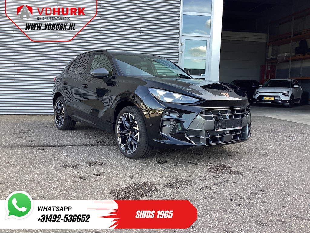 CUPRA Terramar 1.5 TSI e-Hybrid 272 pk VZ Limited Pano/ Head-up/ Sennheiser/ 360 Camera/ Matrix/ Snellader/ Elek.klep/ Elek.Trekhaak/ Memory/ Standkachel/ Stoelverw./ Carplay/ Adapt.Cruise/ PDC/ 20'' LMV