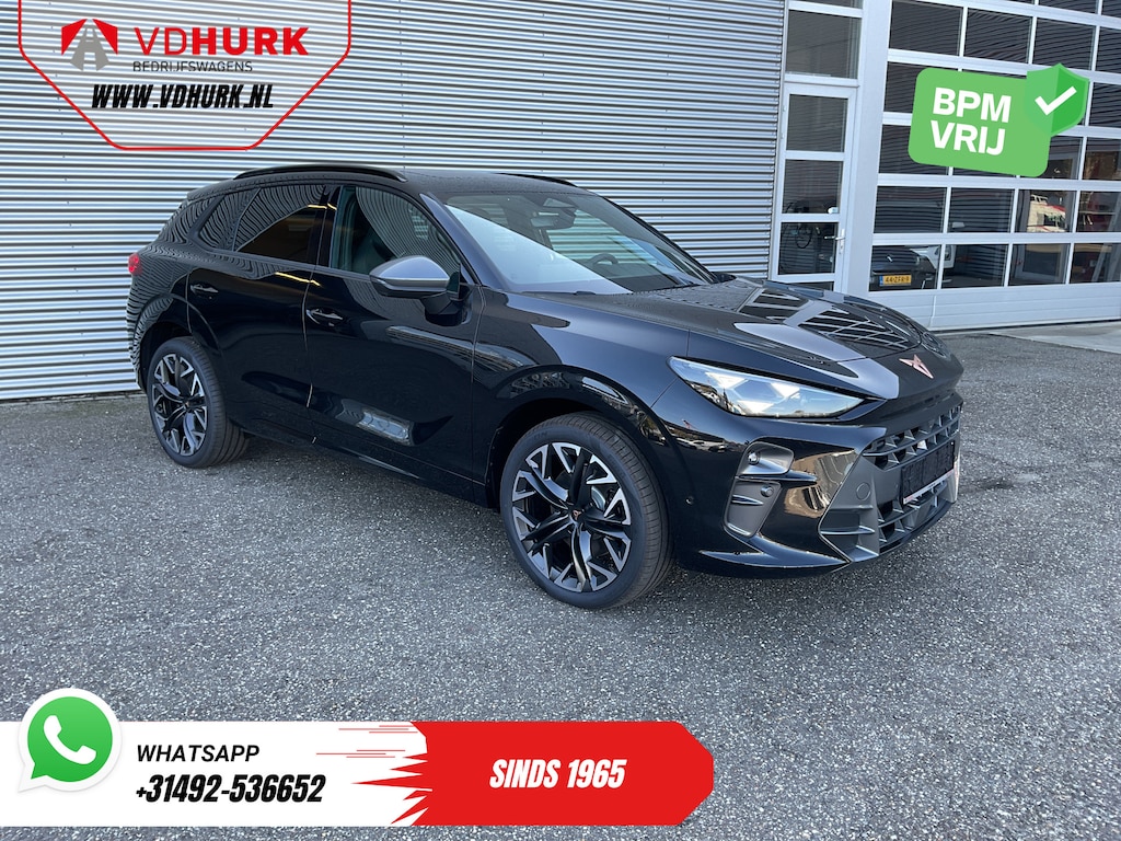 CUPRA Terramar 1.5 TSI e-Hybrid 272 pk VZ Limited Pano/ Head-up/ Sennheiser/ 360 Camera/ Matrix/ Snellader/ Elek.klep/ Elek.Trekhaak/ Memory/ Standkachel/ Stoelverw./ Carplay/ Adapt.Cruise/ PDC/ 20'' LMV