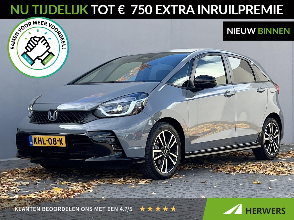 Honda Jazz 1.5 e:HEV Advance Sport / Dealer onderhouden / Adaptieve CC / Navigatie / Stuur- en stoelverwarming / Dode hoek detectie / Apple Carplay Android / 16" LM wielen /