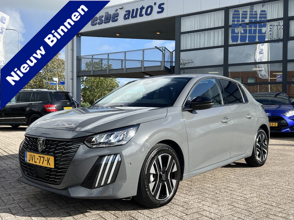 Peugeot 208 1.2 Hybrid 110 e-DCS6 Allure Automaat Navigatie 360 Camera Lm Velgen I-Cockpit Extra getint Glas Climate Control Adaptieve Cruise Control ACC Apple Carplay Android Auto  NL Auto
