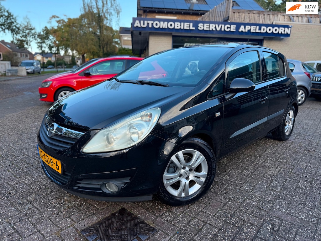 Opel Corsa 1.4-16V Enjoy * NW. APK*AIRCO*PANO SCHUIFDDAK*CRUISE*5DEURS*STUURBEKR.*TREKHAAK *