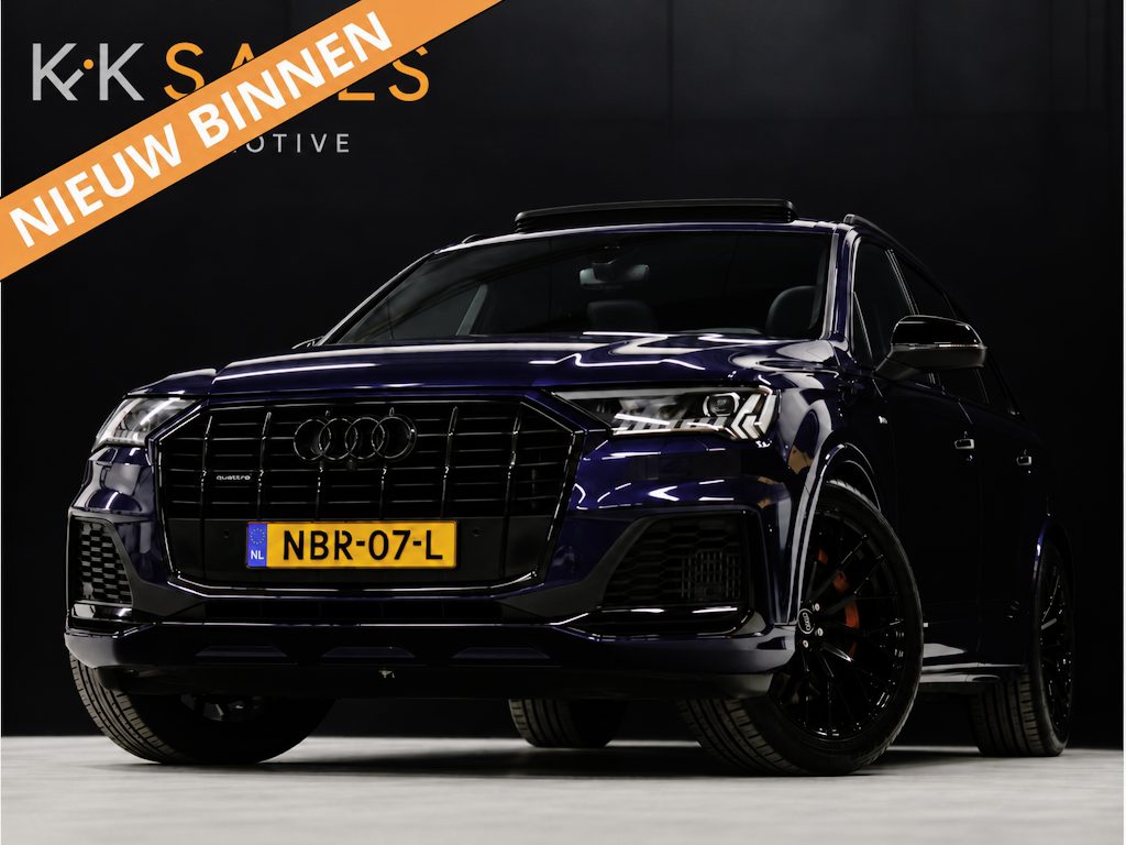 Audi Q7 60 TFSI e quattro Competition [S-LINE, SCHUIFKANTELDAK, APPLE CARPLAY, STOELVERWARMING, MEMORY SEATS, HEAD UP DISPLAY, DIGITAL DASH, CAMERA, PDC V+A, ELEKTRISCHE ACHTERKLEP, NIEUWSTAAT]