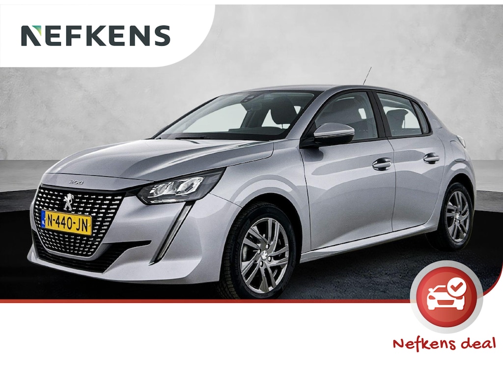 Peugeot 208 Active Pack 75pk | Navigatie via Apple Carplay / Android Auto | Airco | Cruise Control | Parkeersensoren | Led koplampen | Bluetooth | DAB+ radio | Automatisch dimlicht | Elektrisch inklapbare spiegels | Multifunctioneel lederen stuurwiel | Dealeronderhouden | 16" lichtmetalen velgen |