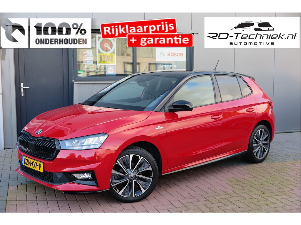Skoda Fabia 1.0 TSI 70kw 95pk Monte Carlo , Led (Skoda crystal lighting) , Bi-color, Virtual cockpit, Sportstoelen, Keyless entry/start, Navi via Smartlink, Cruisecontrol, PDC, Camera , LMV. etc.