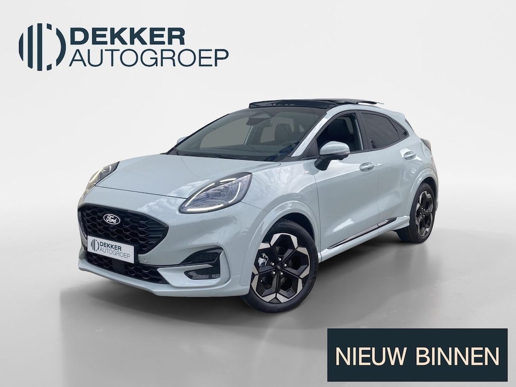 Ford Puma 1.0 EcoBoost Hybrid ST-Line X Cactus Grey Panoramadak - Driver Assistance Pack - Winter Pack