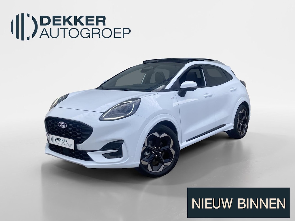 Ford Puma 1.0 EcoBoost Hybrid ST-Line X Automaat Frozen White - Winter Pack - Driver Assistance Pack - Panoramadak