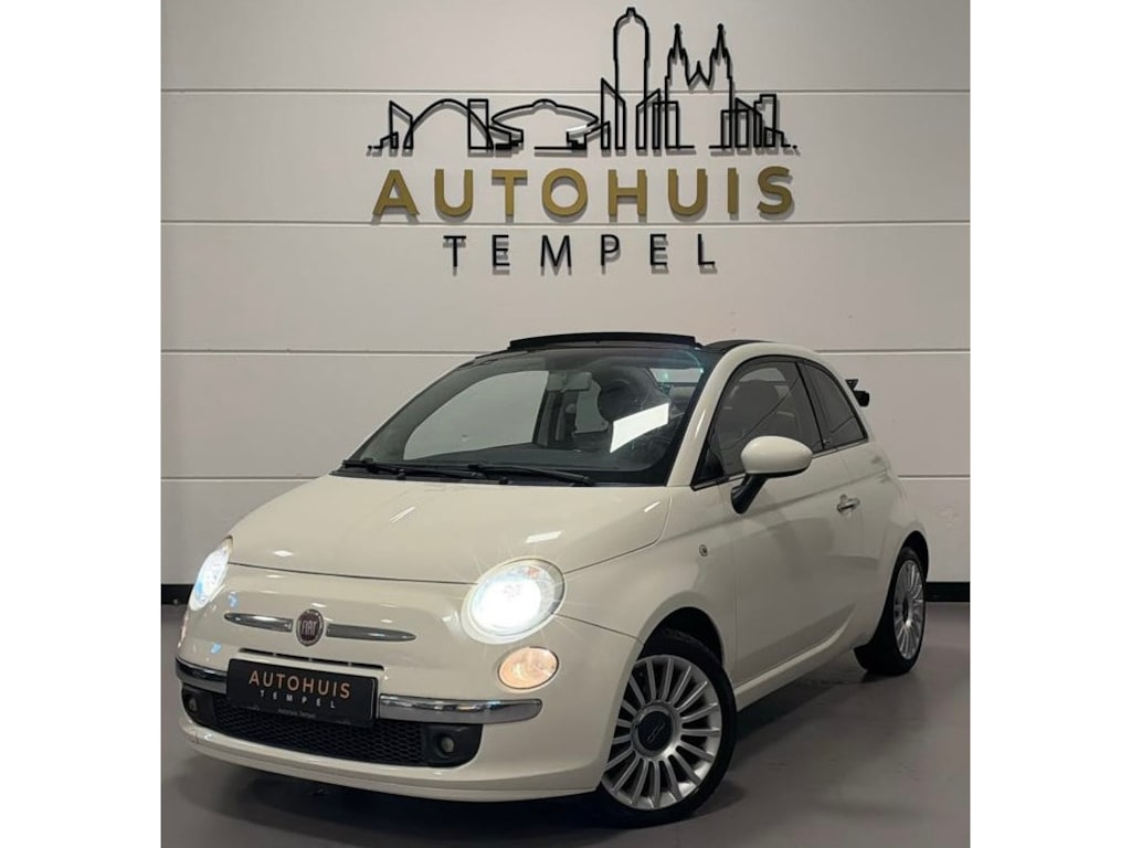 Fiat 500C 1.2 Lounge Automaat Cabrio Airco Parkeersensoren Leder/Stof