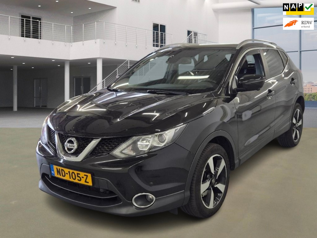 Nissan Qashqai 1.2 N-Vision|AUT|360•|PANO|HALFLEDER|STOELVERW|NAVI|ELEKSTOELEN|