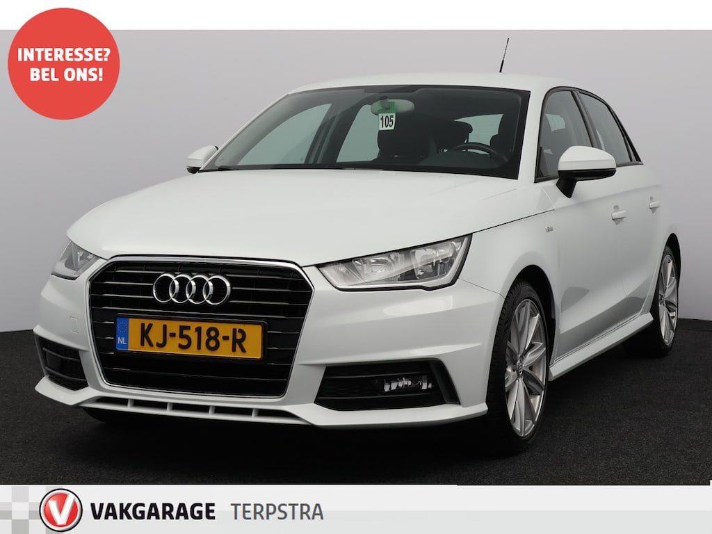 Audi A1 Sportback 1.0 TFSI S-Line/ Trekhaak/ 17''LMV/ Airco/ Navi/ Cruise/ Bluetooth/ Multi.LEDER.Stuur/ Elek.Pakket/ Isofix/ C.V.afstand.