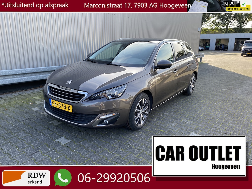 Peugeot 308 SW 1.2 PureTech Blue Lease Premium Clima, CC, PDC & Cam, Pano, LM, nw. APK – Inruil Mogelijk –