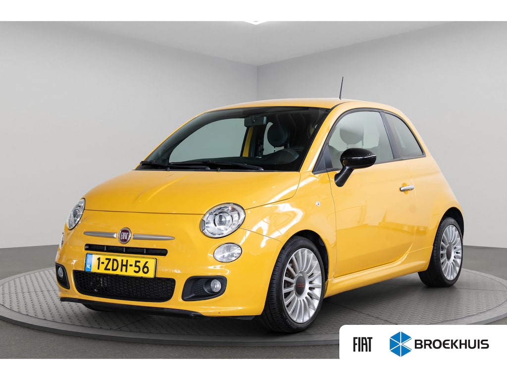 Fiat 500 0.9 TwinAir Turbo S | Parkeersensoren | Lederen bekleding | Climate Controle | Lichtmetalen velgen |