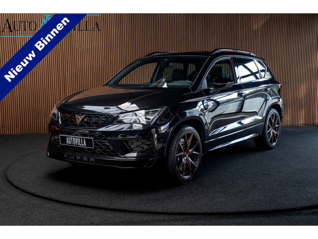 CUPRA Ateca 2.0 TSI 4DRIVE Panodak Virtual 360° Camera Leer/ Alcantara bekleding Navi ACC Climate C. Elektr. bedienbare achterklep PDC LM velgen Beats Audio systeem Elektr. bedienb. trekhaak