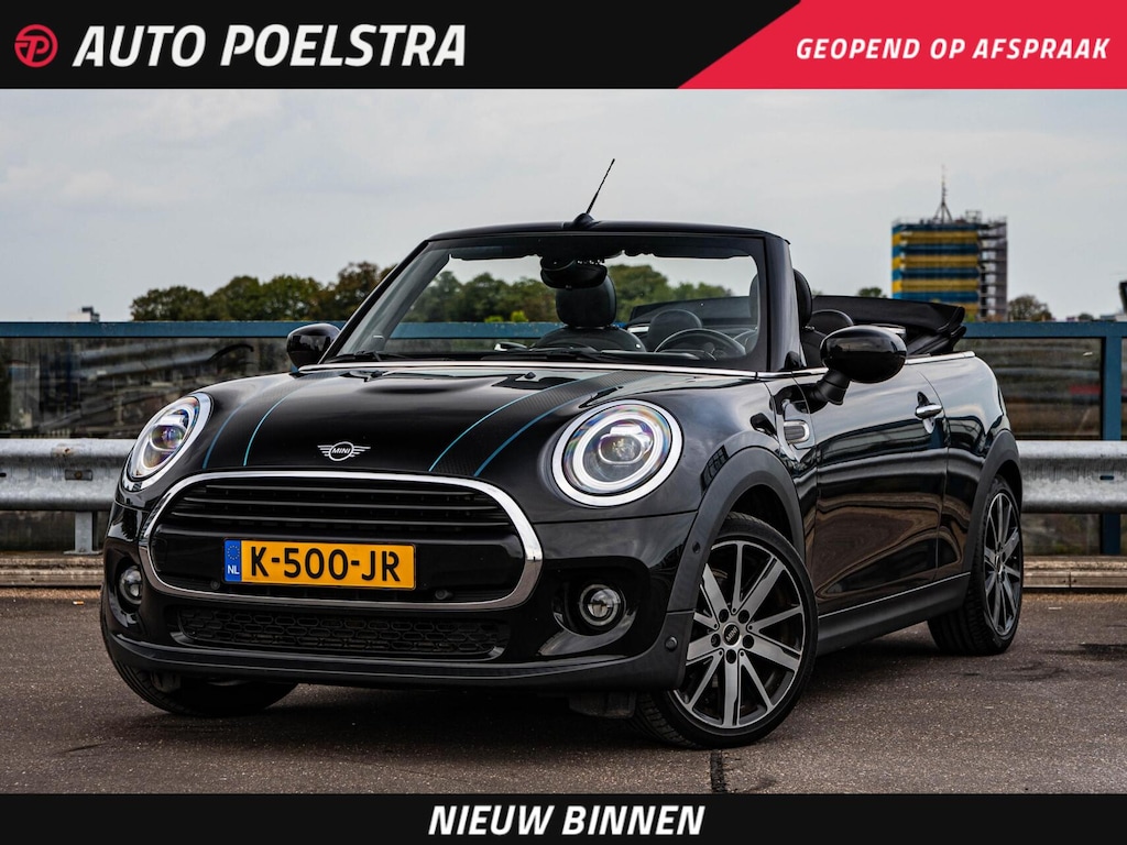 MINI Cooper Cabrio 1.5 Sidewalk Edition | LED | Harman/Kardon | Leder | Camera | HUD | Apple CarPlay/Android Auto | Keyless | Dealeronderhouden