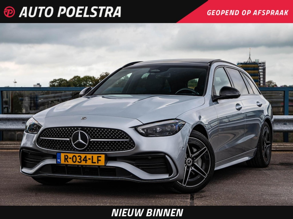 Mercedes-Benz C-klasse Estate 200 AMG Night Edition | Panoramadak | HUD | 360 Camera | Digital Light | Sfeerverlichting | Keyless | Memory | Trekhaak | Dealeronderhouden