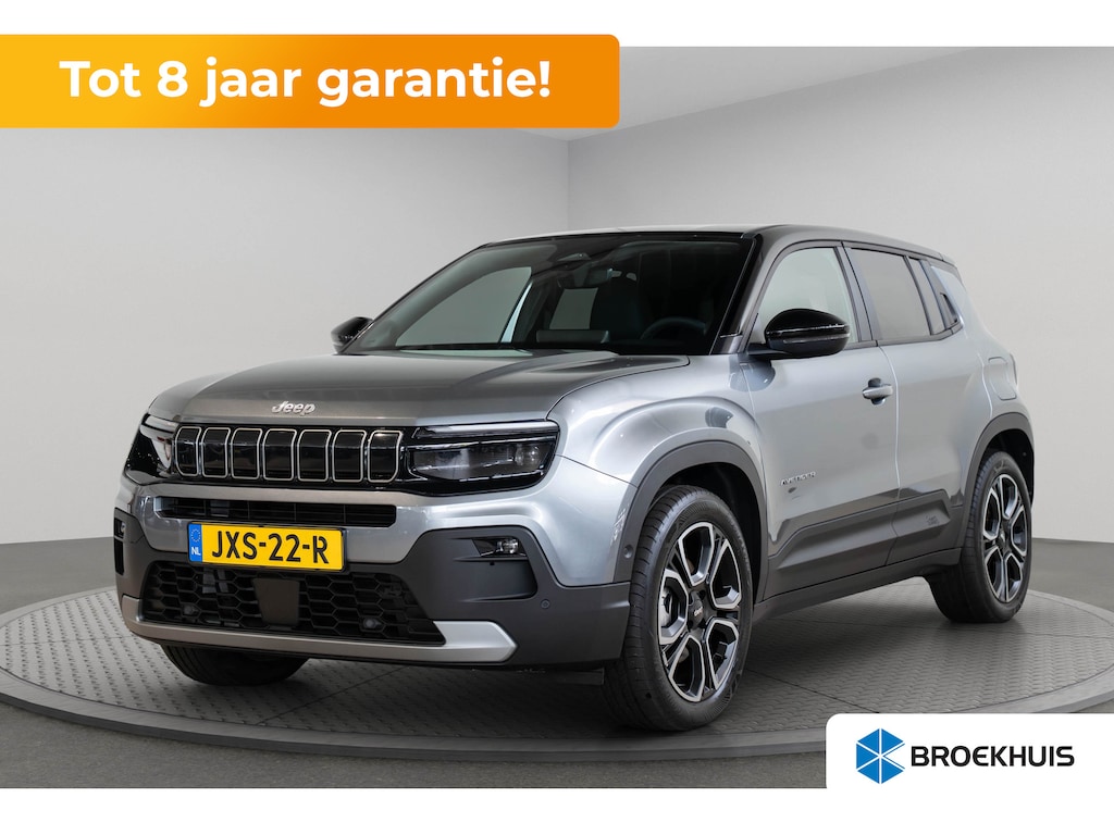Jeep Avenger Summit 54 kWh | Tot 8 Jaar Garantie | Warmtepomp | Navigatie | Stoelverwarming | Verwarmd Voorraam | Apple Carplay & Android Auto |