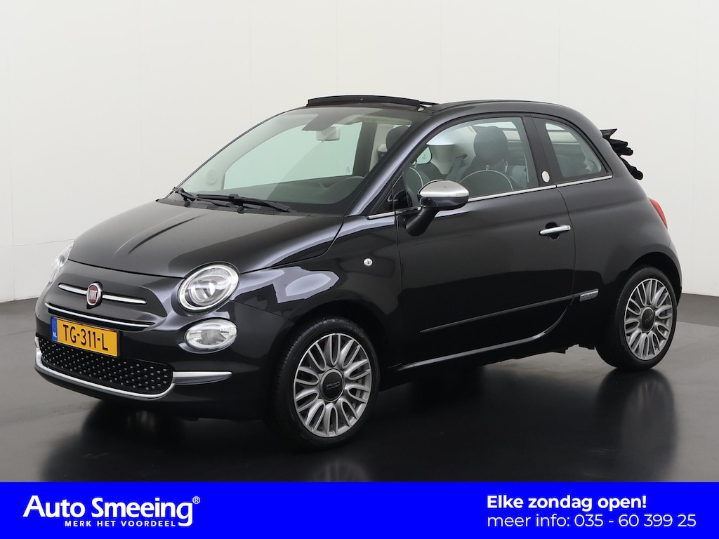 Fiat 500C 1.2 Lounge Cabrio | ECC | PDC | 16" LM Velgen | Zondag Open!