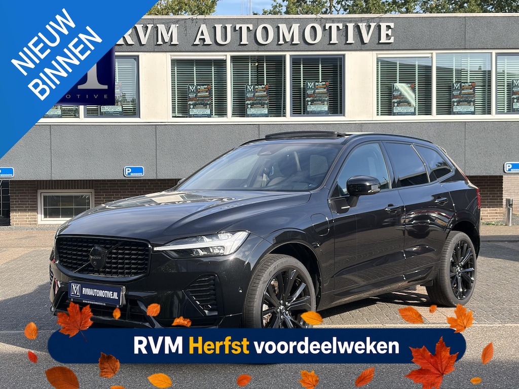 Volvo XC60 2.0 T8 Plug-in hybrid AWD Plus Black Edition FULL OPTIONS| ELEK. TREKHAAK| LUCHTVERING!| PANO| BOWERS EN WILKINS| MEMORY STOELEN| 360 CAMERA| STOEL + STUURVERWARMING| ACHTERBANK VERWARMD|