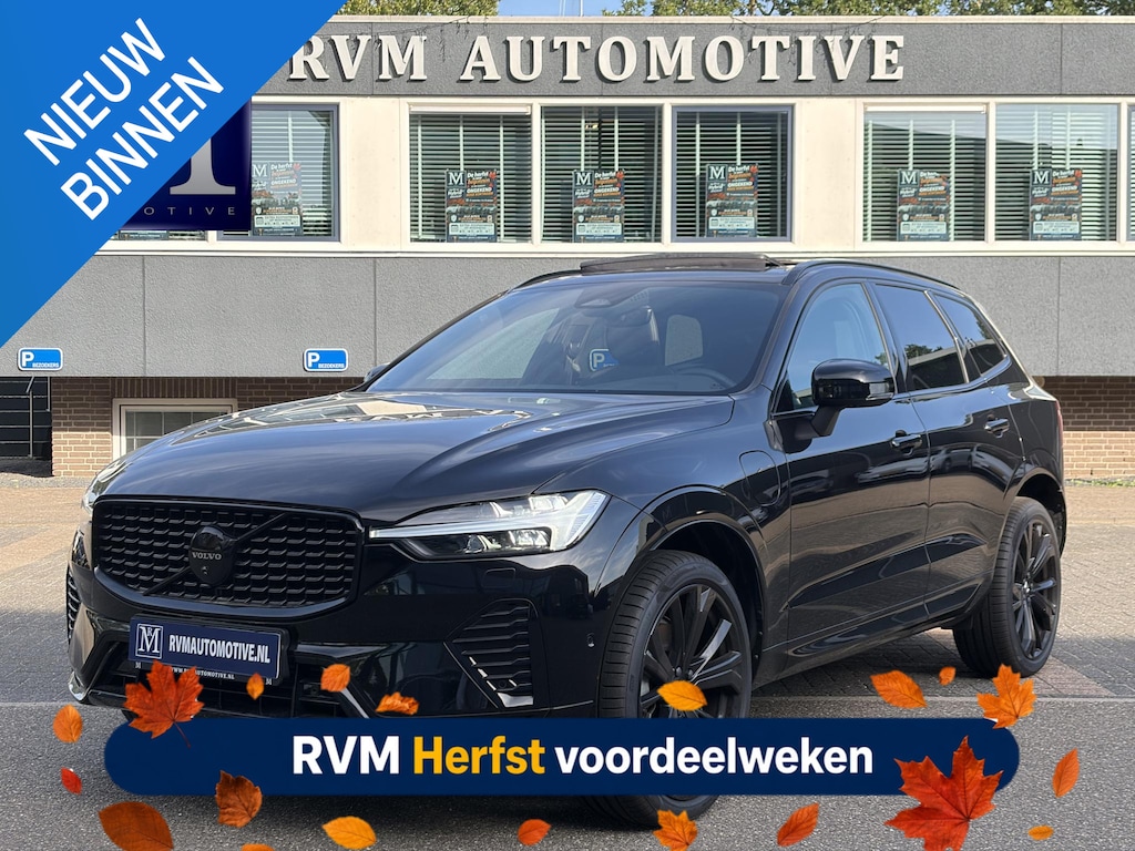 Volvo XC60 2.0 T6 Plug-in hybrid AWD Plus Black Edition NAPPALEDER + STOELVENTILATIE| HARMAN KARDON| PANO| 360 CAMERA| MEMORY STOELEN|