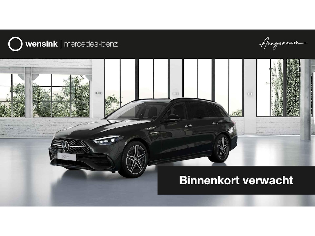 Mercedes-Benz C-klasse Estate 300 e Business Solution AMG | Panoramadak | Burmester | Memory | Night | Head Up | Digital Light | 360 graden camera | Sfeerverlichting |