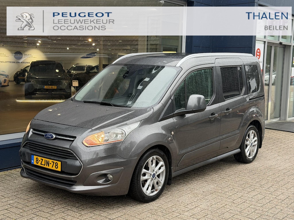 Ford Tourneo Connect Compact 1.0 Titanium | Trekhaak | All season banden | Panoramadak | Climate Control | Cruise control | Ruime Gezinsauto | Hoge zitpositie | 2x Zijschuifdeur | Parkeersensoren | Dakrails | Bluetooth |
