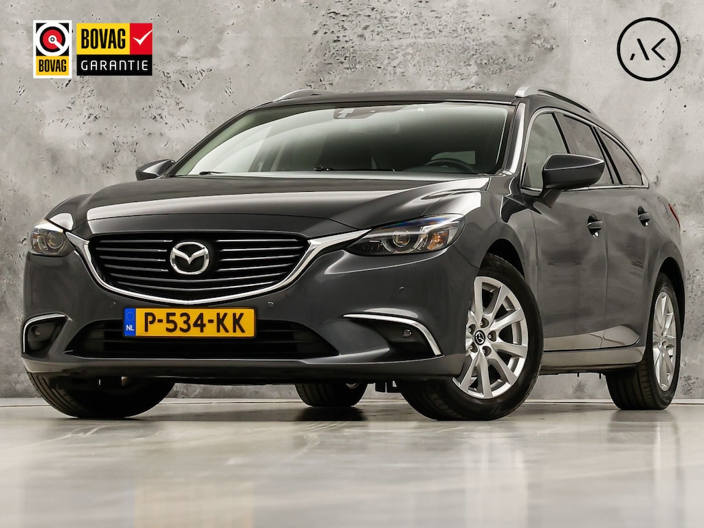 Mazda 6 Sportbreak 2.0 SkyActiv-G 165 TS+ 165Pk Automaat (NAVIGATIE, CLIMATE, TREKHAAK, STOELVERWARMING, SPORTSTOELEN, GETINT GLAS, PARKEERSENSOREN, CRUISE, KEYLESS, NIEUWE APK, NIEUWSTAAT)