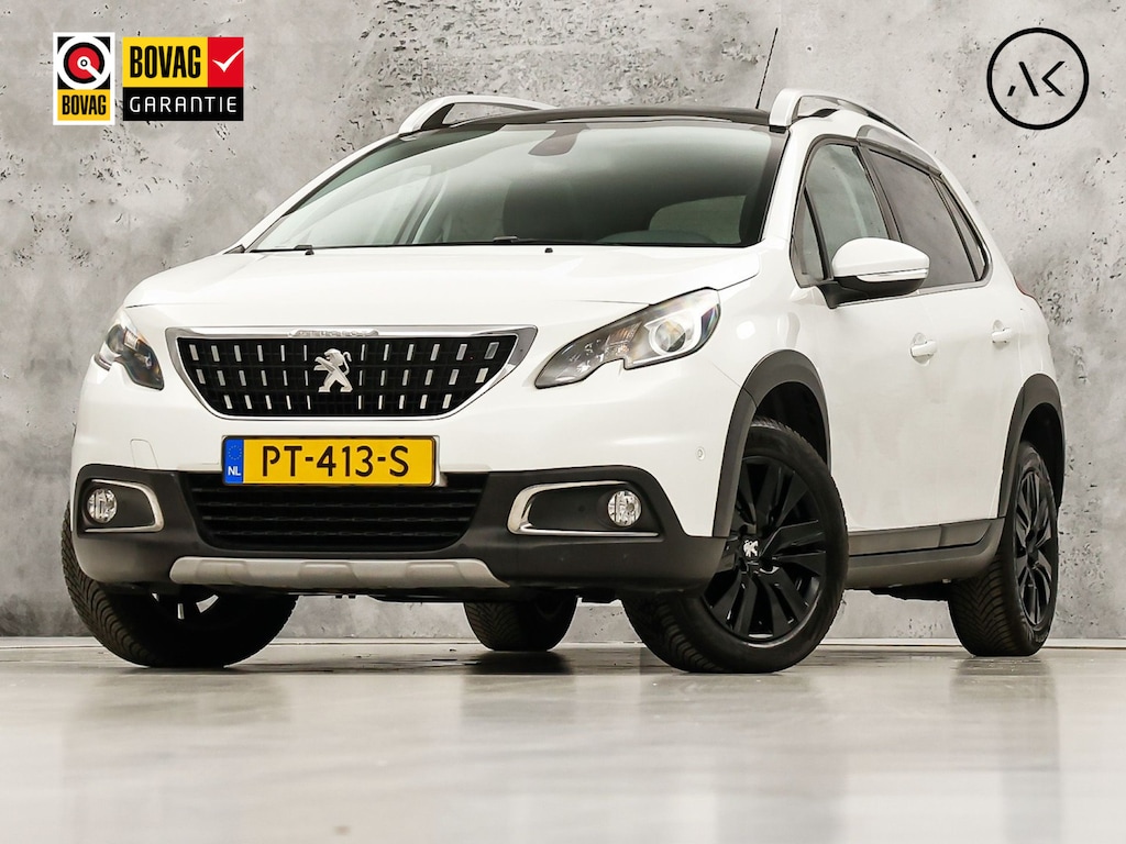 Peugeot 2008 1.2 PureTech Allure Sport Automaat (PANORAMADAK, APPLE CARPLAY, NAVIGATIE, CLIMATE, CAMERA, LEDER, SPORTSTOELEN, GETINT GLAS, CRUISE, NIEUWE APK, NIEUWSTAAT)