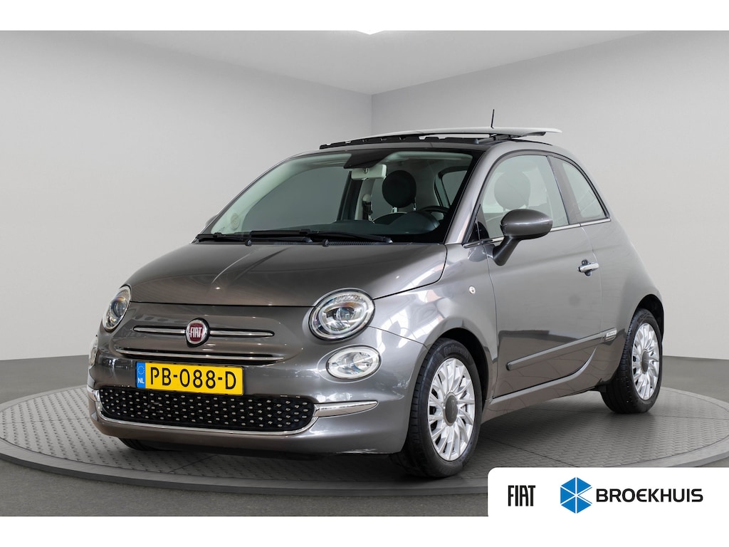 Fiat 500 0.9 TwinAir Turbo Lounge | Schuif-Kanteldak | Navigatie | Bluetooth | Lichtmetalen velgen | Bluetooth | Airco |