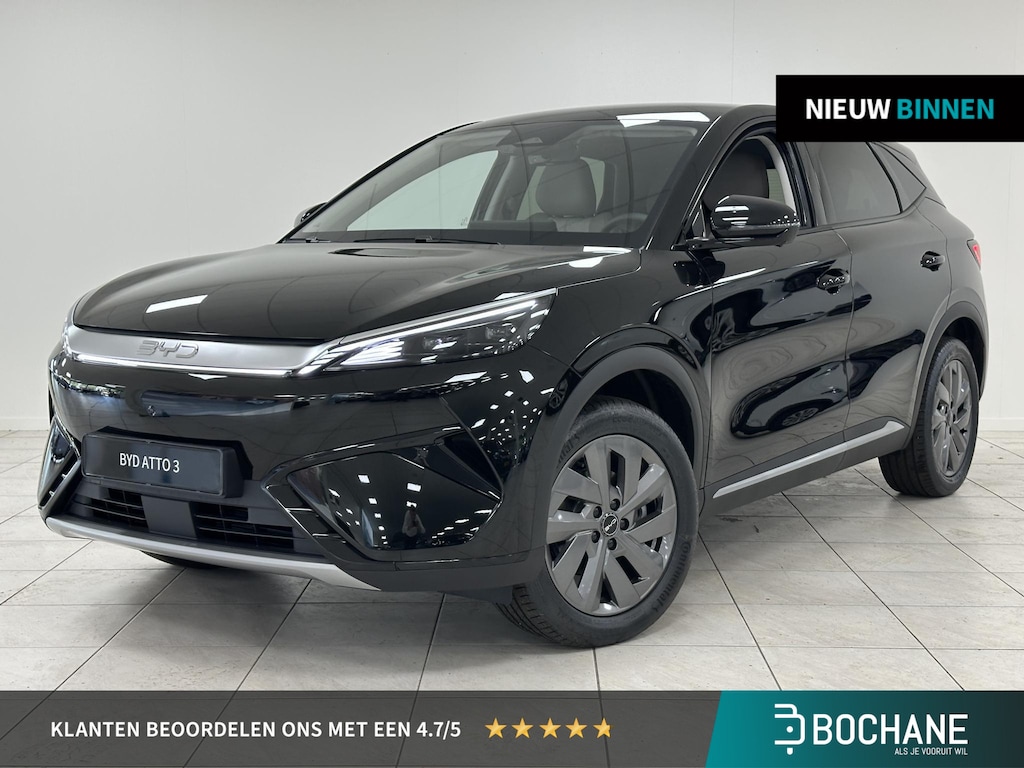 BYD Atto 3 EVO Design 74.8 kWh ZWART LEDER | KENTEKENREGISTRATIE VOORDEEL! | BOCHANE BYD UTRECHT