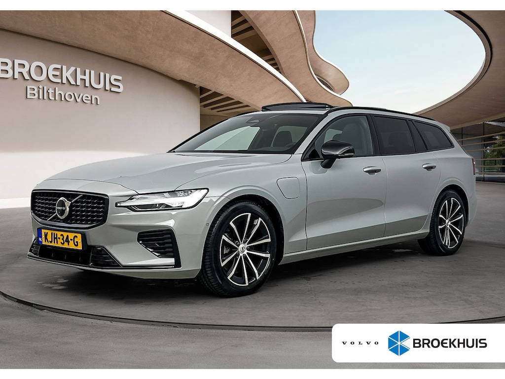 Volvo V60 2.0 T8 Plug-in hybrid AWD Plus Dark | Trekhaak | Panoramadak | HUD | PDC V+A en 360 camera | Extra Getint Glas | Stoel + Stuurverwarming | Apple Carplay-Android Auto |