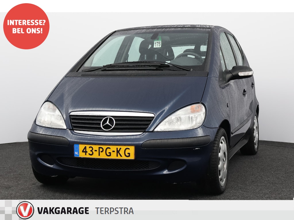 Mercedes-Benz A-klasse 140 Classic/ AUTOMAAT!/ 94.000 KM! Open Dak!/ Airco/ Cruise/ Elek. pakket/ Radio-CD/ LEDER. Stuur/ Getint glas/ Metallic lak.