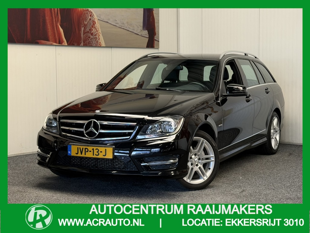 Mercedes-Benz C-klasse ESTATE 180 PRESTIGE AVANTGARDE CLIMATE CONTROL STOELVERWARMING APPLE CARPLAY/ANDROID BLUETOOTH TELEFOON 17" LICHTMETALEN VELGEN TREKHAAK ZEER MOOI !!