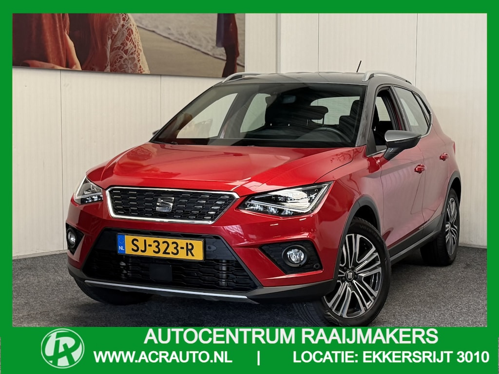 SEAT Arona 1.0 TSI XCELLENCE LAUNCH EDITION NAVIGATIE ADAPTIVE CRUISE CONTROL APPLE CARPLAY/ANDROID KEYLESS GO DODEHOEKSENSOREN ACHTERUITRIJCAMERA  TREKHAAK ZEER MOOI !!