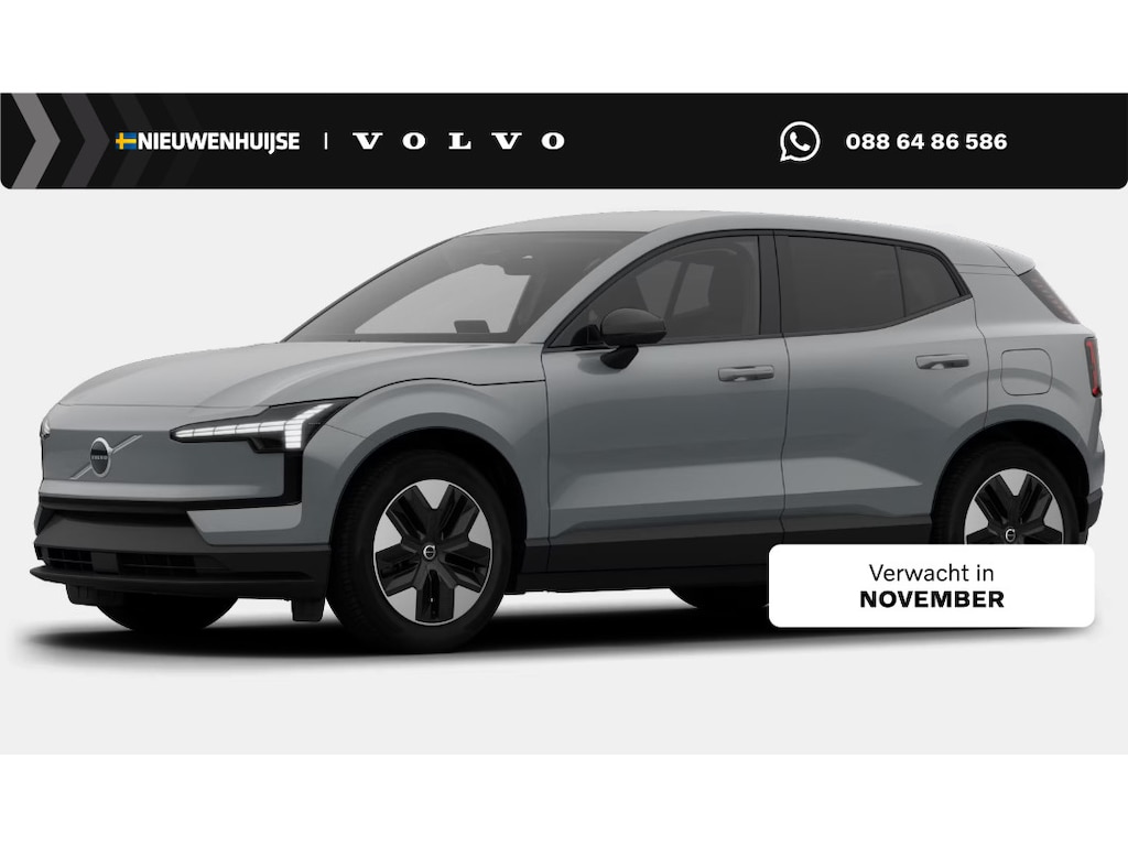 Volvo EX30 P3 Long Range Plus Europa 69 kWh | Adaptive Cruise Control | Indigo interieur | Stoel + Stuurverwarming | elektr. stoelen | camera | Getint Glas | Harman Kardon Audio | BLIS Dodehoek Detectie |