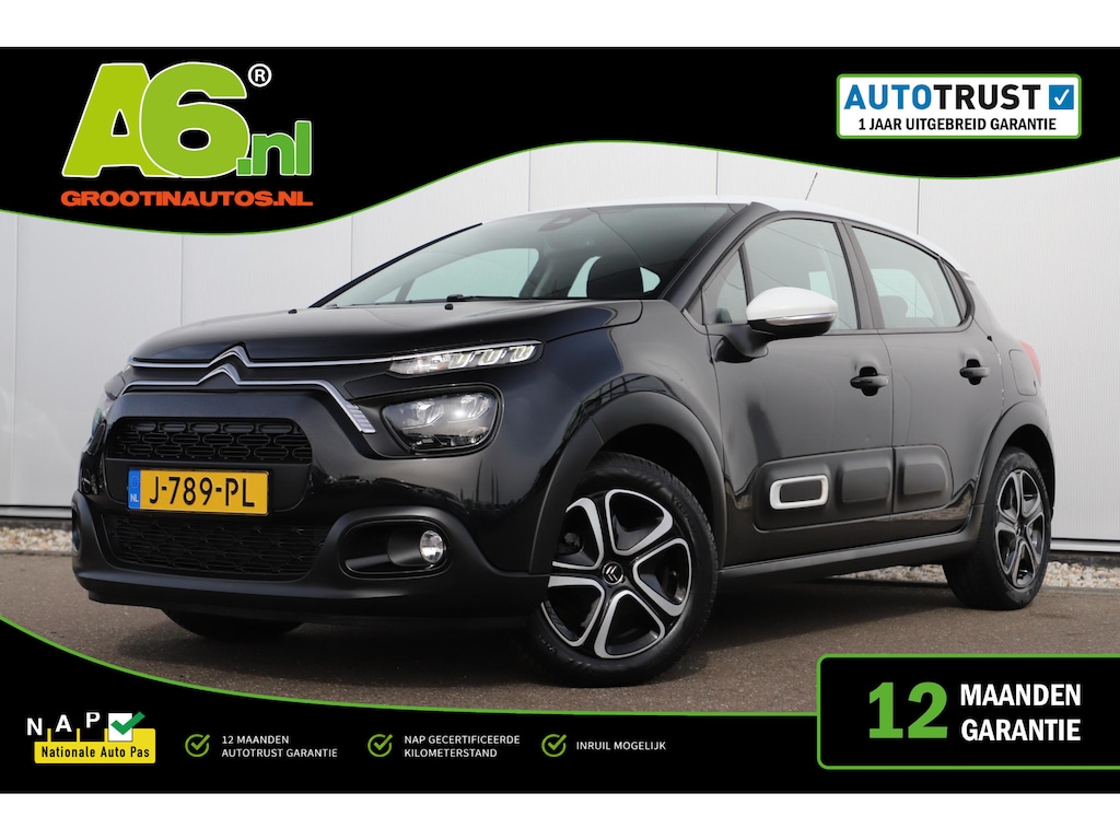 Citroën C3 1.2 PureTech Feel Navigatie Carplay Android Climate Cruise Control Rijstrooksensor Parkeersensor All-season banden!