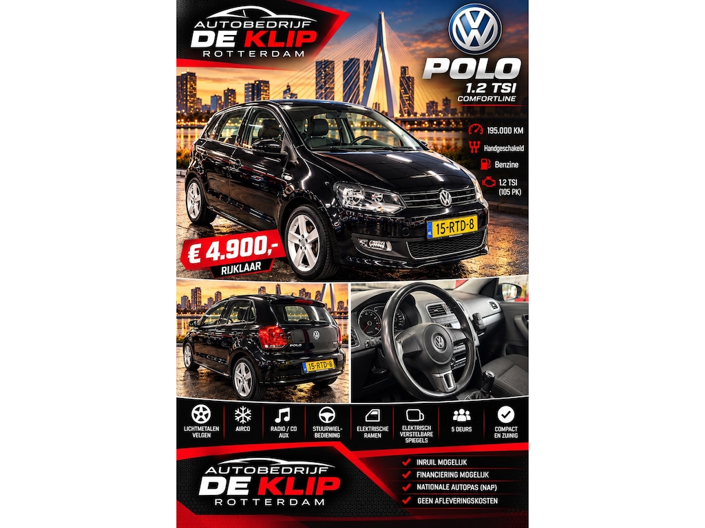 Volkswagen Polo 1.2 TSI Highline|Navigatie|Airco|5 Deurs|