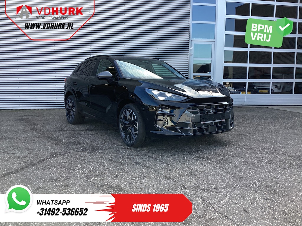 CUPRA Terramar 1.5 TSI e-Hybrid 272 pk VZ Limited Pano/ Head-up/ Sennheiser/ 360 Camera/ Matrix/ Snellader/ Elek.klep/ Elek.Trekhaak/ Memory/ Standkachel/ Stoelverw./ Carplay/ Adapt.Cruise/ PDC/ 20'' LMV
