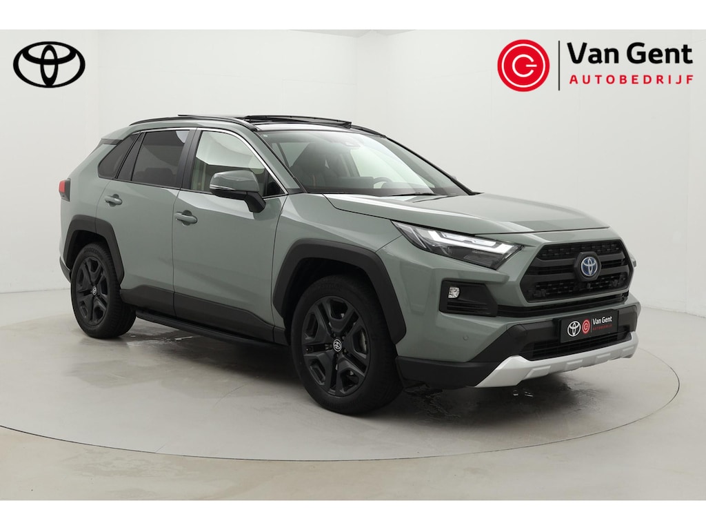 Toyota RAV4 2.5 Hybrid AWD ADVENTURE | Panoramadak | Trekhaak | Treeplanken | Leder | Dodehoek detectie | JBL | 360 camera | Stoelverwarming | Keyless | Apple Carplay / Android Auto | Adaptive Cruise | 19 inch