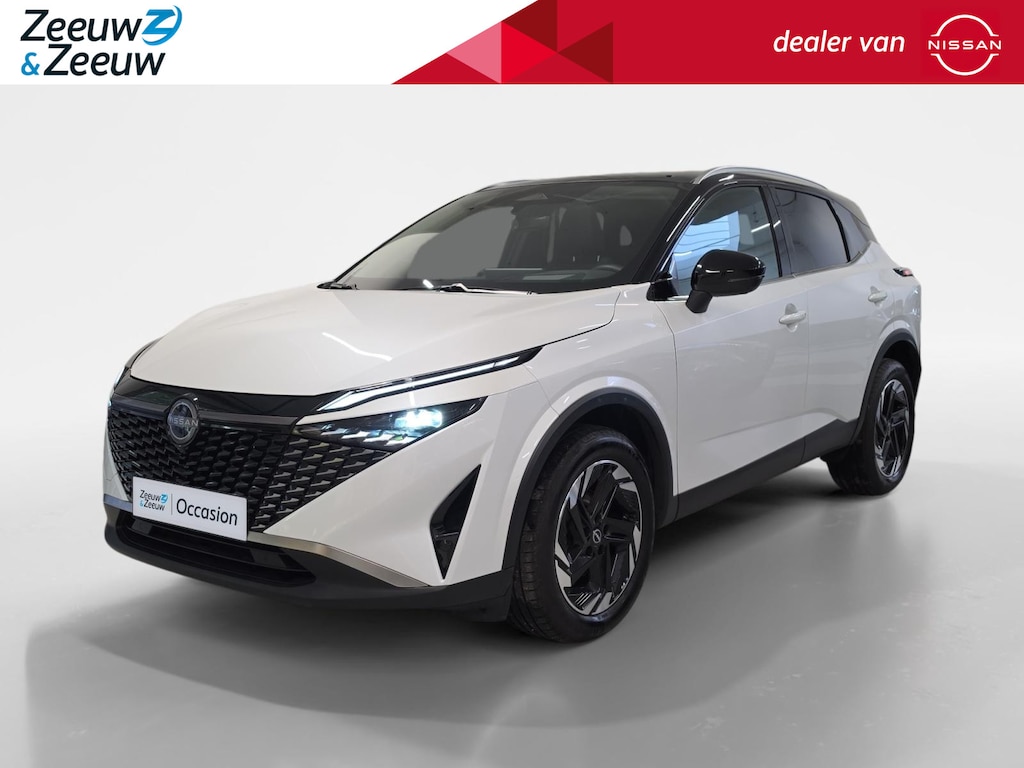 Nissan Qashqai N-Connecta 158PK AUTOMAAT | Navigatie | Google Built-in | Apple Carplay & Android Auto | Pro Pilot (Adaptive Cruise Control) | Climate Control | 360 camera | Panorama dak | Parkeersensoren voor & achter |