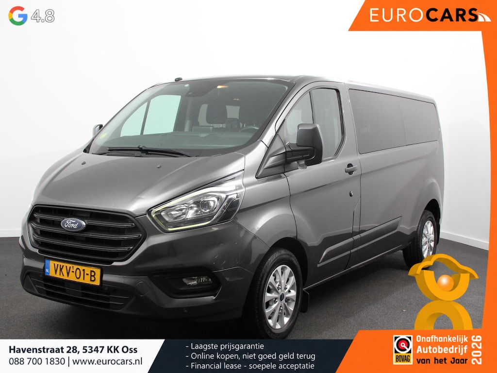 Ford Transit Custom 320 2.0 TDCI L2H1 Limited DC Navigatie Airco Lichtmetalen velgen Trekhaak Parkeersensoren Led Apple Carplay/ Android Auto
