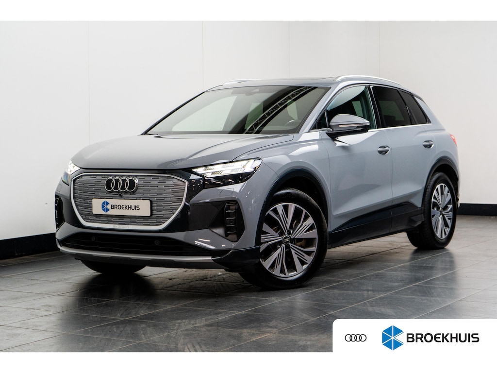 Audi Q4 e-tron 45 quattro Advanced edition 82 kWh 286 | Panorama Dak | Ledere Bekleding | Elek. Stoelen incl. geheugen | Stoel+stuurwielverwarming