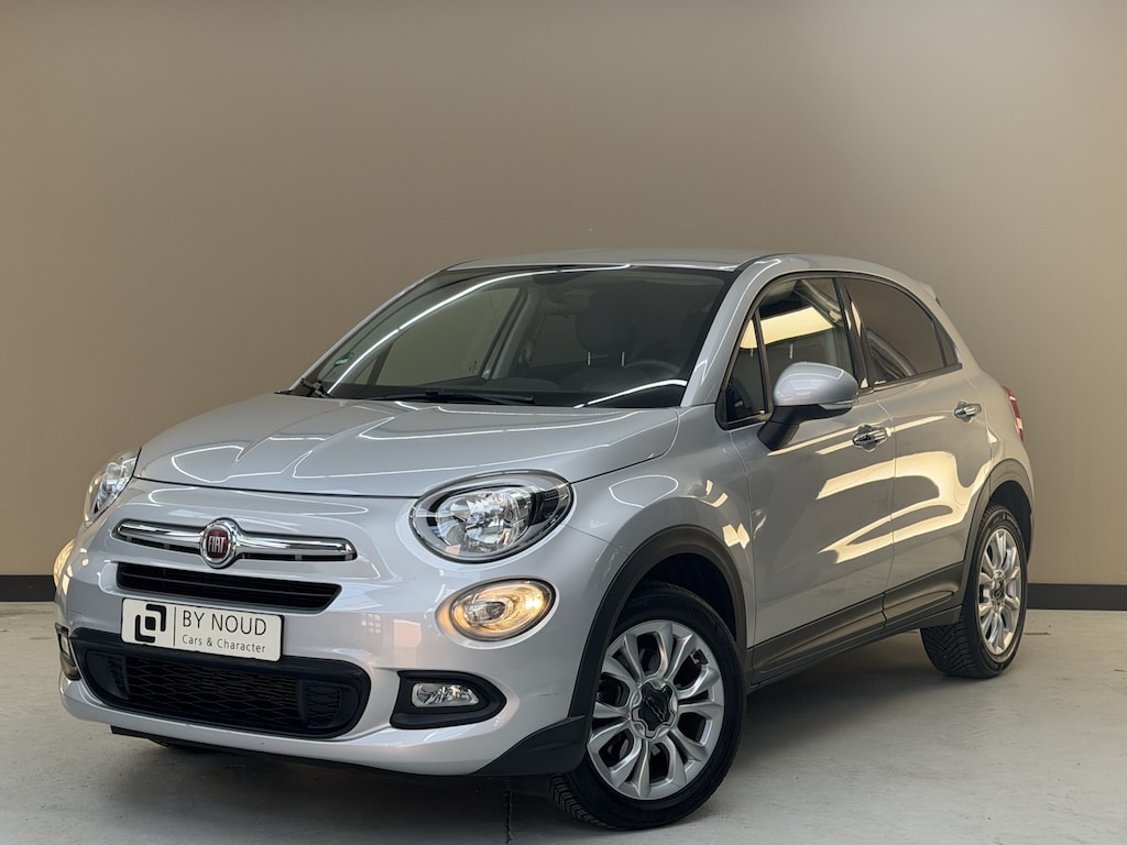 Fiat 500X 1.6 PopStar, 110Pk. 2015, 2de eigenaar,  Bluetooth audio, Parkeersensoren, 4 seizoenen banden, Cruise control, Airco, Stoelverwarming,