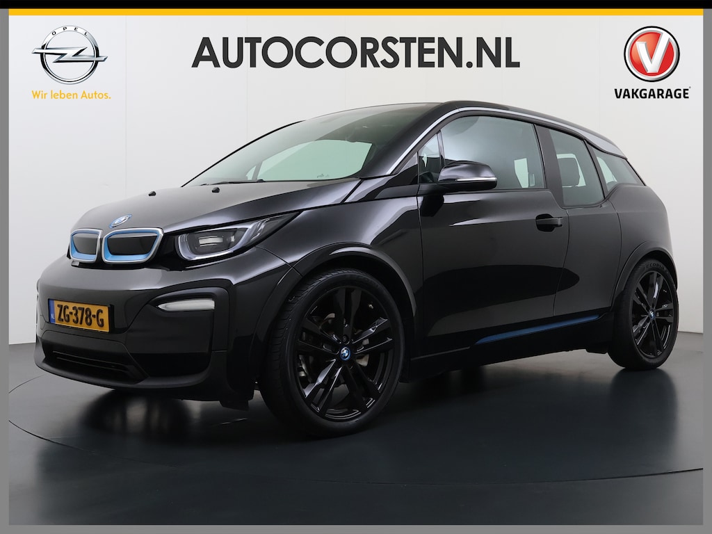 BMW i3 120Ah 42 kWh Warmtepomp Sportpakket Leer Navi Ecc Pdc Tel. Usb 20'LM CruiseControl Stoelverw. KeylessStart Isofix Led Aut.Verlichting Elek.Ramen Comfort pakket