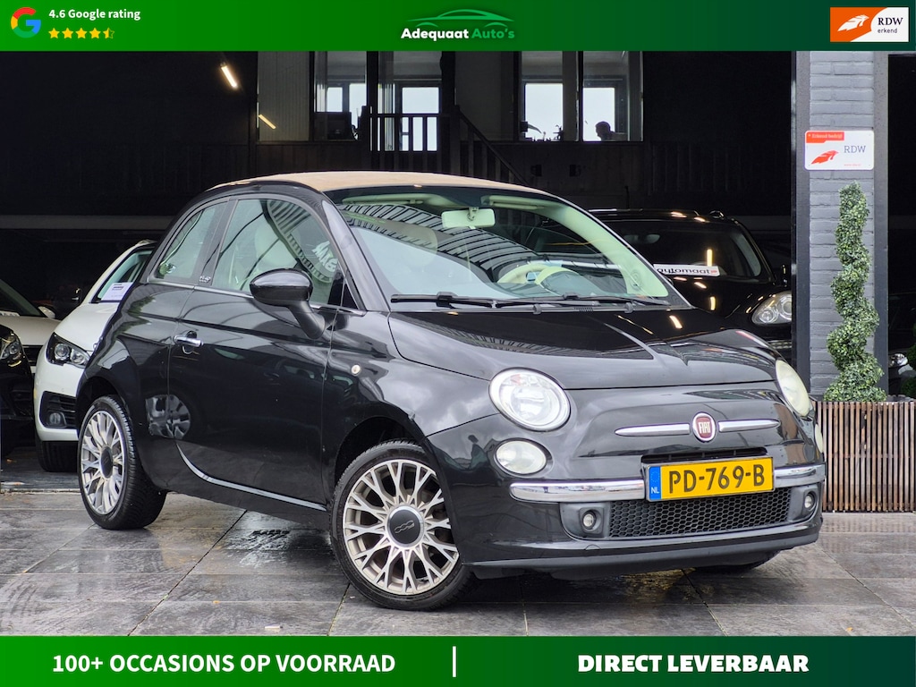 Fiat 500C 1.2 Lounge|Airco|El Pakket|Parkeersensoren|APK