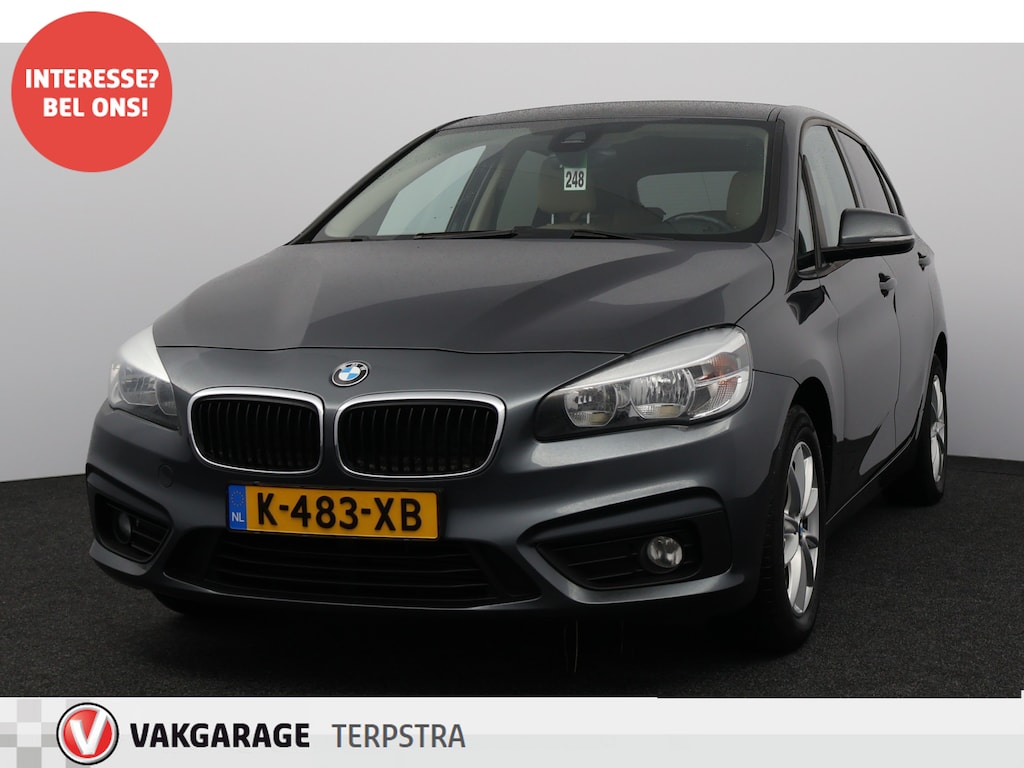 BMW 2-Serie Active Tourer 218i Executive/ Leder/ 16'' LMV/ Navi/ Clima/ Cruise/ Elek. pakket/ Isofix/ Bluetooth/ Armsteun/ Multi. LEDER. Stuur/ Mistl./ PDC/ Extra getint glas.