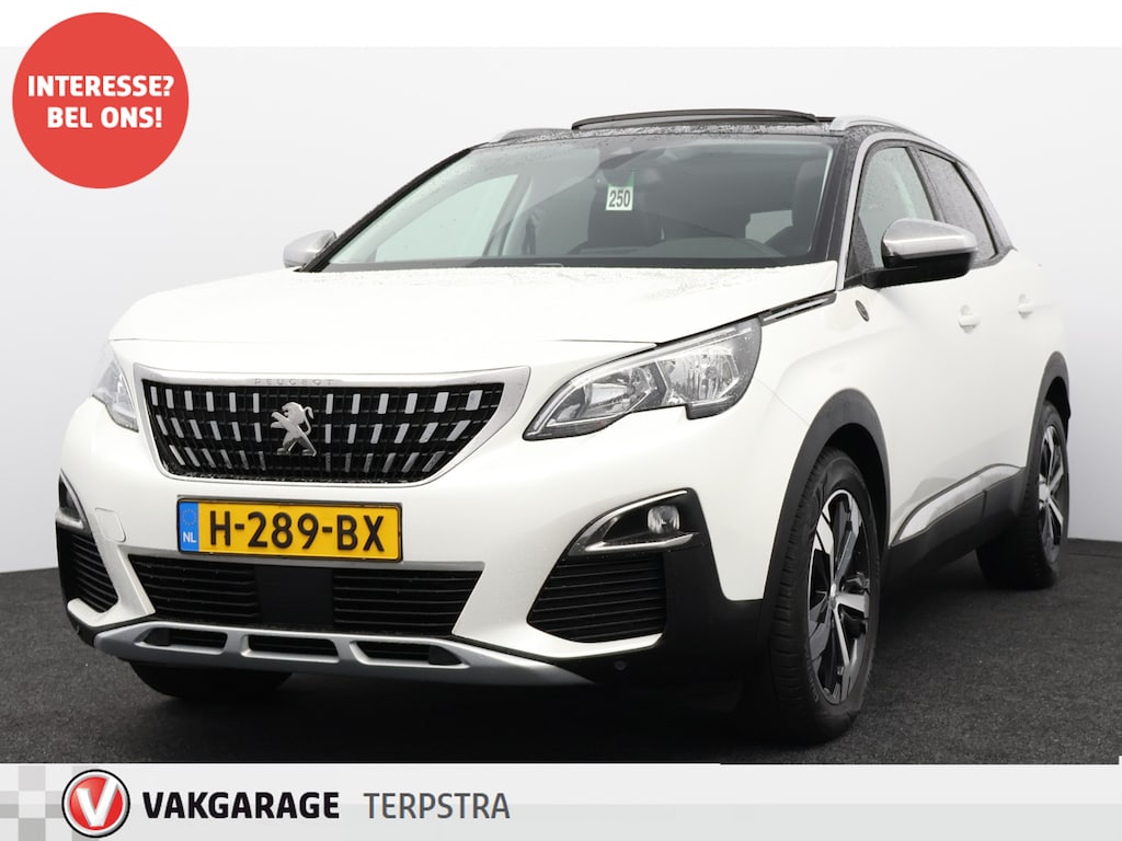 Peugeot 3008 1.2 PureTech Crossway/ D-Riem verv: 92.000 KM!/ Panorama-Dak/ Virtual Dashb./ 18'' LMV/ Half-Leder - Alcantara/ Keyless/ PDC V+A/ Camera/ Apple + Android/ Extra getint glas/ DAB+/ Dakrails/ Chroom/ Bluetooth.