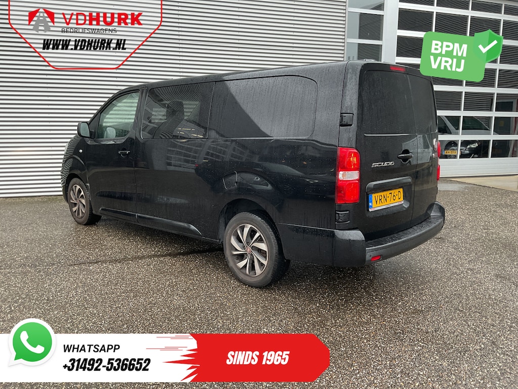 Fiat Scudo 2.0 MJ 180 pk Aut. DC Dubbel Cabine Carplay/ Xenon/ Climate/ Navi/ Cruise/ Camera/ 17’LMV/ PDC