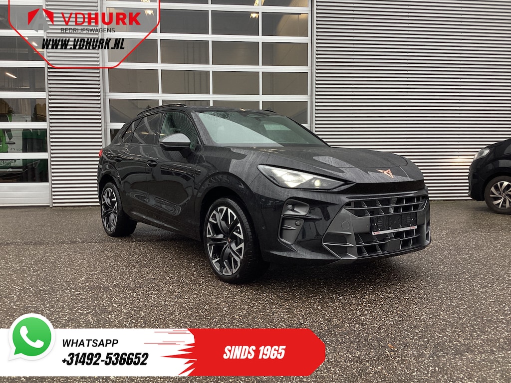 CUPRA Terramar 1.5 TSI e-Hybrid 272 pk VZ Limited Pano/ Head-up/ Sennheiser/ 360 Camera/ Matrix/ Snellader/ Elek.klep/ Elek.Trekhaak/ Memory/ Standkachel/ Stoelverw./ Carplay/ Adapt.Cruise/ PDC/ 20'' LMV