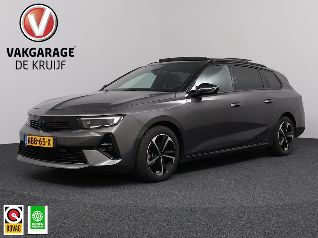 Opel Astra Sports Tourer 1.2 Turbo Hybrid GS | Luxe! | Panoramadak | 360° Camera | Adaptief Cruise Control!