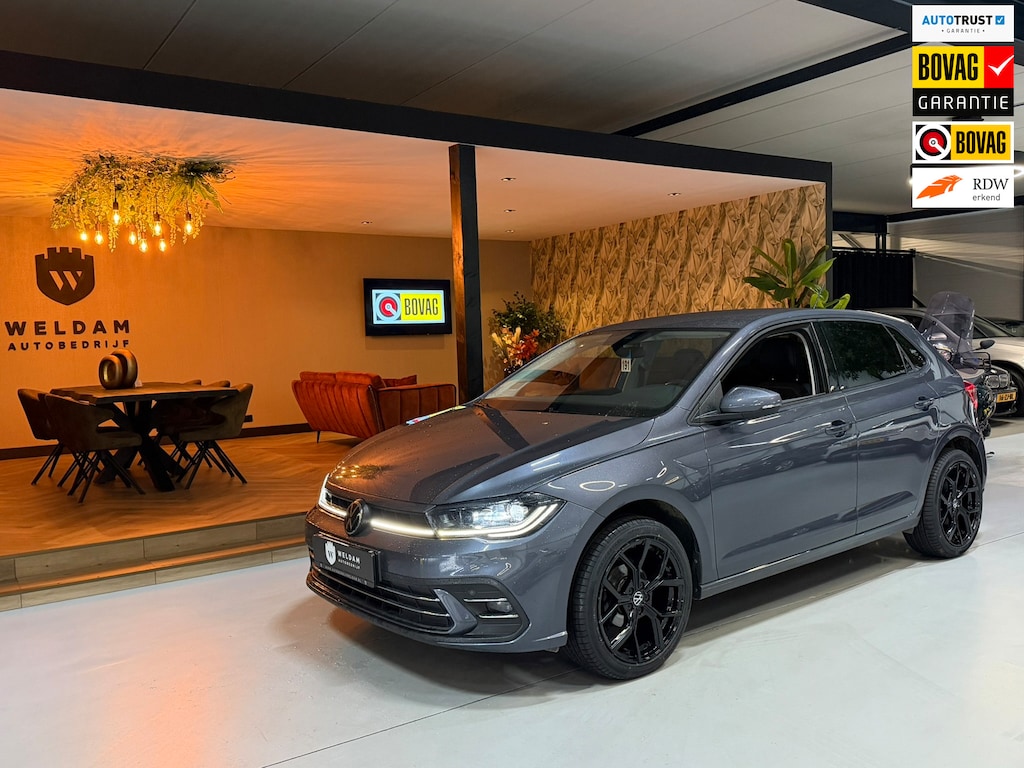 Volkswagen Polo 1.0 TSI Style DSG Garantie|IQLight|Sportvelgen|Leder|Virtual|ACC|Lane|Carplay Navi|Rijklaar