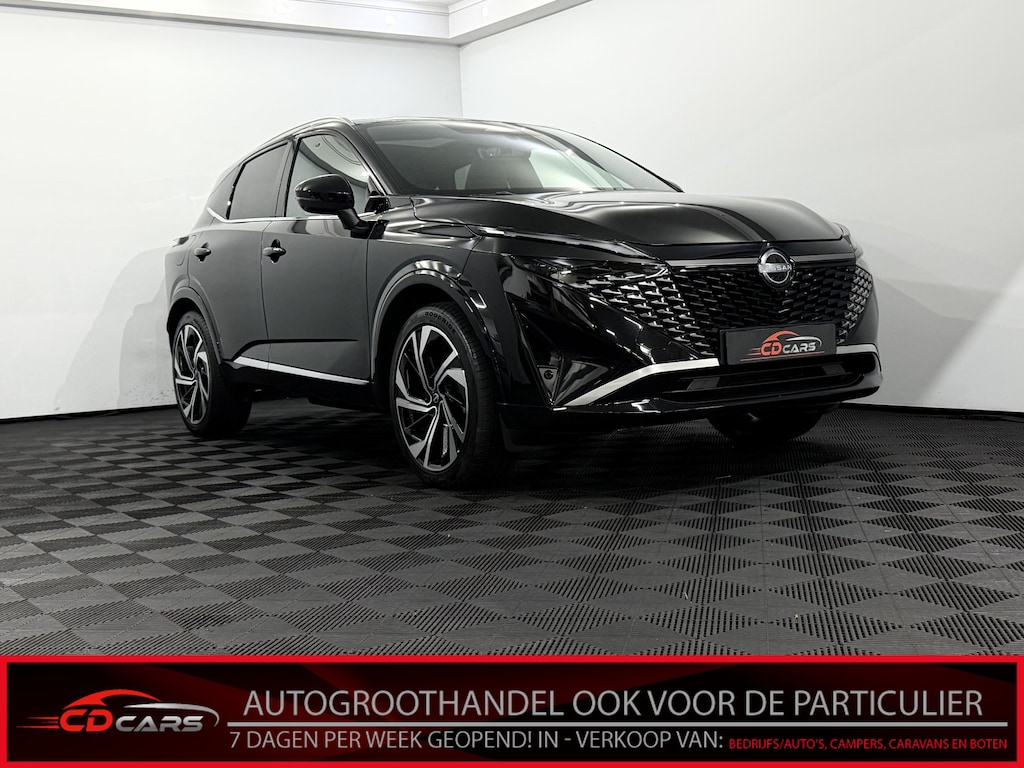 Nissan Qashqai 1.3 MHEV Xtronic Tekna Plus Panoramadak, Leder, 360 Camera, Bose geluid systeem, Head-up display, 20 inch Velgen Elektrische achterklep, Memory stoelen